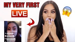 MY VERY FIRST LIVE! 😱