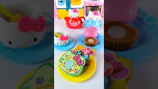 Satisfying with Unboxing & Review Miniature Hello Kitty Tea Set | ASMR Video no music #asmrtoys