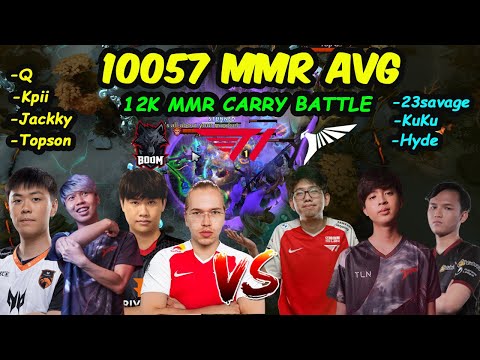 10057 MMR AVG SEA PUB - Jackky Q Kpii Topson vs Kuku 23savage Hyde Talon T1 BOOM Ranked Match 7.32b
