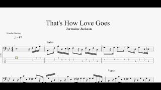 Jermaine Jackson - That&#39;s How Love Goes (bass tab)