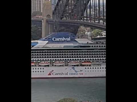 Thumbnail for MV Carnival adventure leaving Sydney #cruiseship #carnival #carnivalcruise #sydney #travel