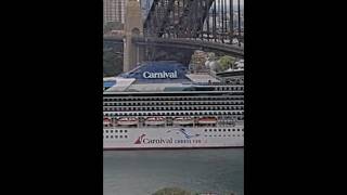 MV Carnival adventure leaving Sydney #cruiseship #carnival #carnivalcruise #sydney #travel