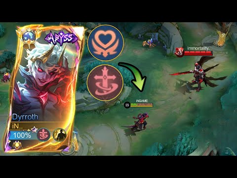 DYRROTH NEW META ITEM AND EMBLEM TO BEAT IMMORTAL BROKEN HERO - MLBB