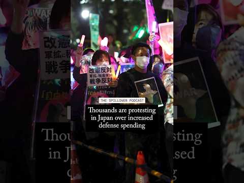 Video thumbnail: Thousands are protesting in Japan over increased defense spending