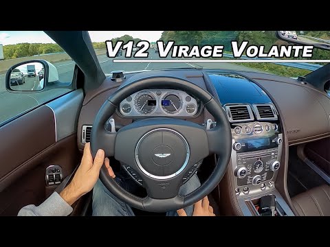2012 Aston Martin Virage Volante - The Forgotten British V12 (POV Binaural Audio)