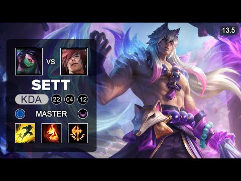 Sett vs Akali Top - EUW Master - Patch 13.5 Season 13