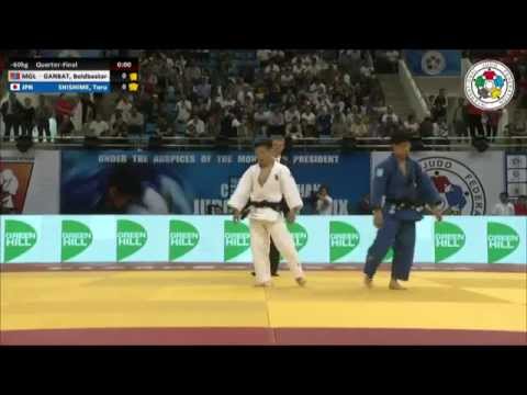 Boldbaatar GANBAT (MGL) Vs Toru SHISHIME (JPN) - Judo Grand Prix Ulaanbaatar 2014 [-60kg]