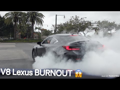 Lexus RCF KILLS TIRES! V8 Power!