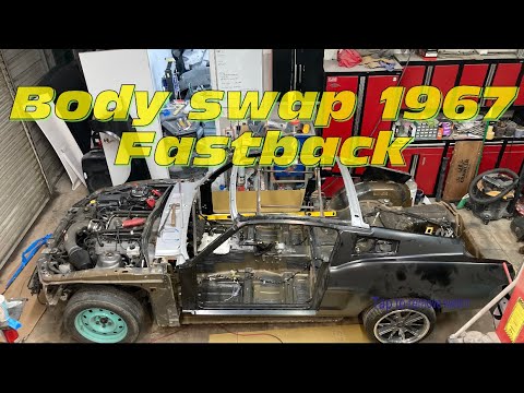 1967 mustang body swap