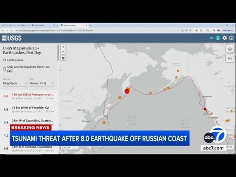 Tsunami watch issued for Hawaii after 8.0 earthquake near Russia