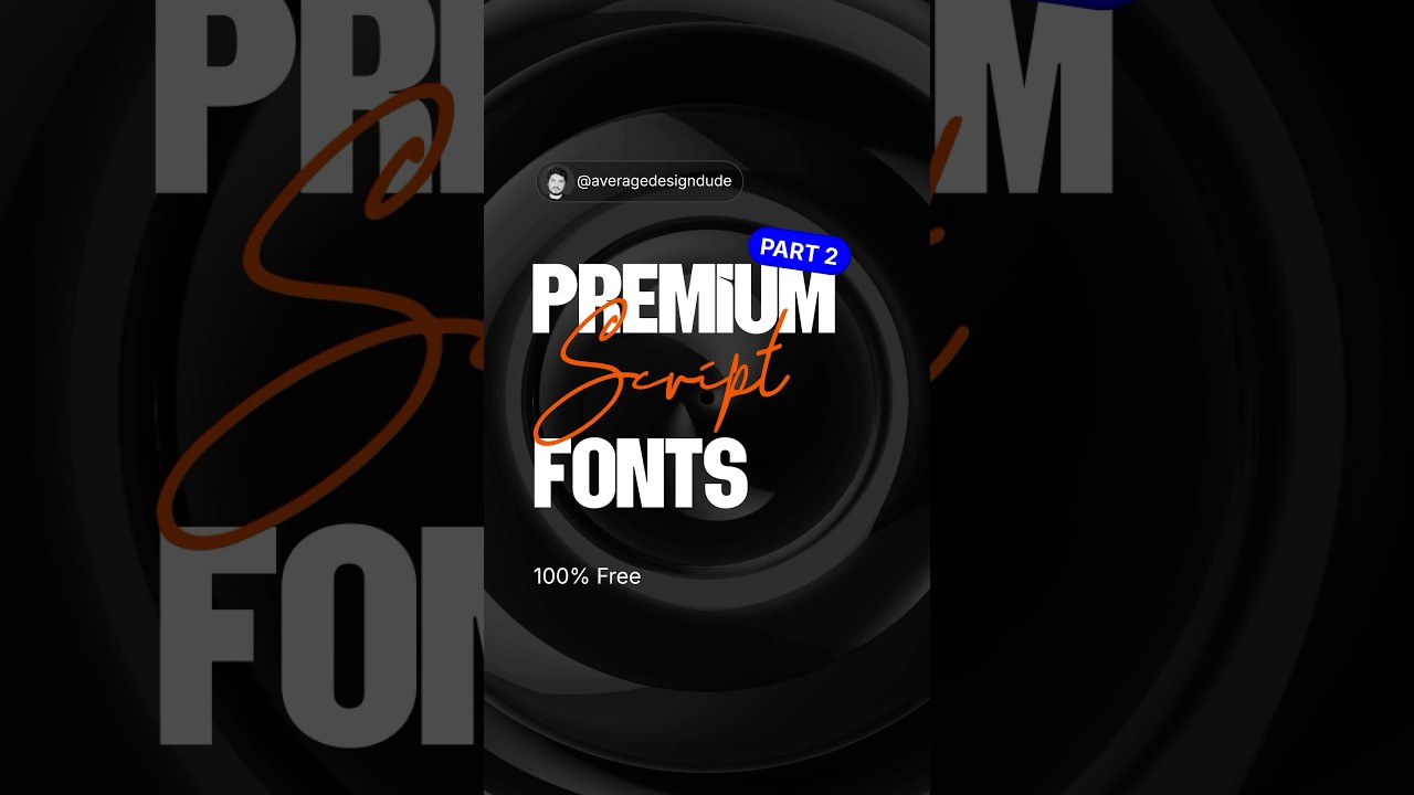 Top 7 Free Script Fonts Every Designer Should Try #freefonts