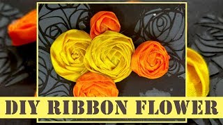 94. how to make handmade flowers ♥ satin ribbon flowers ♥ DIY flowers♥handmade gifts and decor