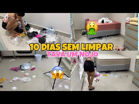 SHEIN CANSEI!!! 10 DIAS SEM LIMPAR A CASA / FAXINA PESADA COMPLETA / MOTIVAÇÃO DE LIMPEZA