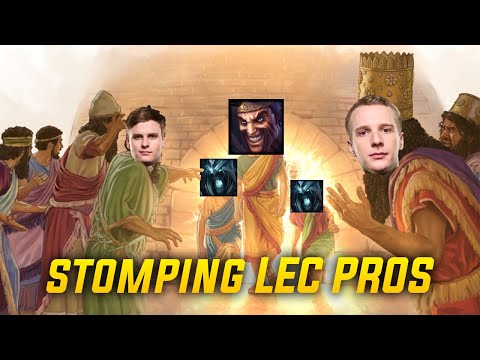 Stomping LEC Pros (FNC Upset, Jankos) [Draven/Karthus Gameplay]