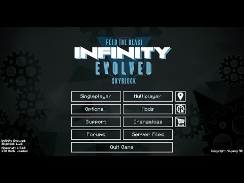 Minecraft, FTB Infinity Evolved Skyblock Episode 001
