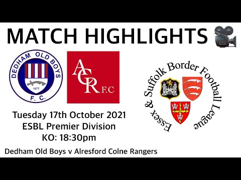 MATCH HIGHLIGHTS 🎥 | Dedham Old Boys 1-1 Alresford Colne Rangers - ESBL Premier Division