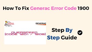 How To Fix Generac Error Code 1900