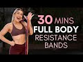 30 Min Full Body Resistance Band Workout No Repeats Beginner Friendly Warm Up Cool Down