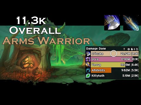 PF +22 | 11.3K Overall DPS | Kyrian Arms Warrior (Sanguine, Storming, Tyrannical)