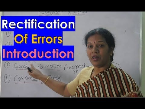 1. "Rectification Of Errors" Chapter Introduction By Dr.Devika Bhatnagar Video