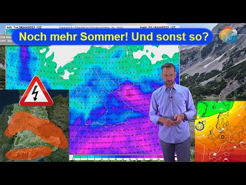 Even more summer (over 30°C) and what else is happening! Current weather forecast June 7-14, 2023.