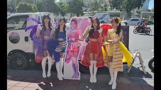BNK48主演映画『ผ้าผีบอก（パーピイボーク）』街頭PR＠アヌサワリー