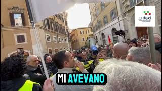 Discorso del presidente Giudici allo sciopero dei tassisti italiani del 13 gennaio a Roma