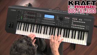 Video thumbnail for Kraft Music - Yamaha MOXF6 Workstation Keyboard with Blake Angelos MOXF8 MOXF by Kraft Music