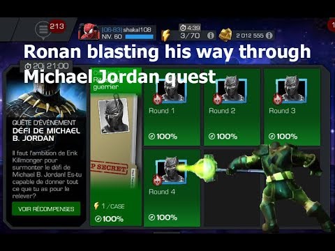 5 star Ronan blasting his way thru Jordan challenge - Mcoc