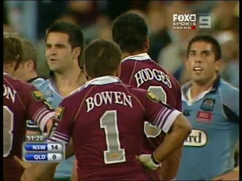 Justin Hodges vs Eric Grothe Jnr - State of Origin CLASSIC FIGHT!!!! 2006