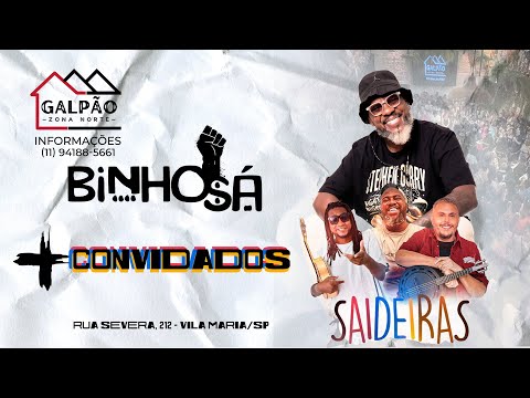 BINHO SA E CONVIDADOS LUCIANO BOM CABELO, JORGE ANDRÉ E JOÃO MARTINS NO GALPÃO ZN