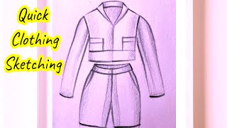 How to draw Clothes For Beginners | Drawing Clothing | Easy Step by Step Drawing Lesson