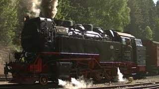preview picture of video 'Dampfloks in Schierke 2012 | Brockenbahn'