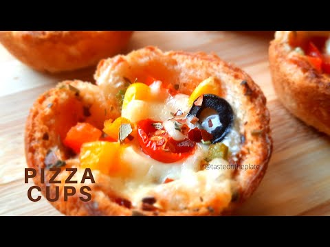 Pizza cups/jain party starters/mini pizza cups/jain snacks recipe/hors d'oeuvres