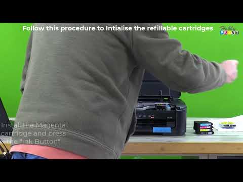 Video thumbnail: How To Correctly Initialise Refillable Cartridges For A New Epson Wf-2110W