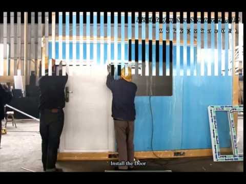 Installation of 10ft Container House from Hebei Baofeng