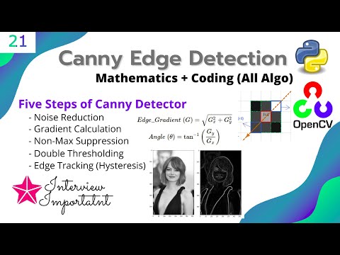#21 OPENCV - PYTHON | Canny Edge Detection EXPLAINED | Coding SOBEL, LAPLACIAN and CANNY Filters