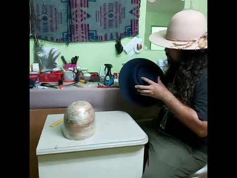 shaping porkpie hat crown - 1st Malaysian Handmade Hat Maker