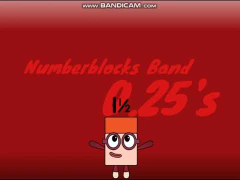 Numberblocks Band Quarters (0.25 To 2.5)