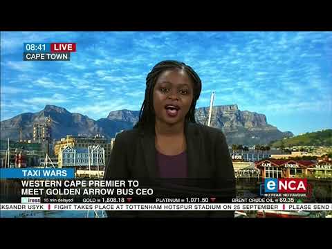 Western Cape premier to meet Golden Arrow bus CEO