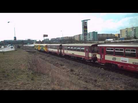 Vlak Os 17609 (ČD 810.337 + 814.310) - Trať 133, 18. 4. 2013