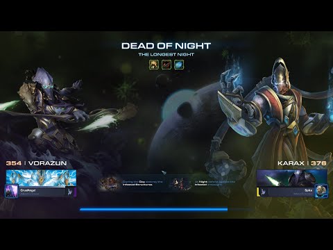 StarCraft 2 Co-op Brutal Mutation - The Longest Night (Vorazun Voidrays + Karax Defend)