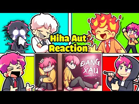HIHA AUT REACTION MV CA NHẠC CỦA HIHA ĐANG XẤU TRONG MINECRAFT*HIHA REACTION 🤩🤣