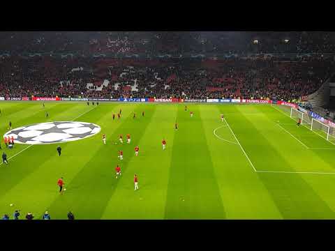 Opkomst warming up afc Ajax-real Madrid  13-2-2019