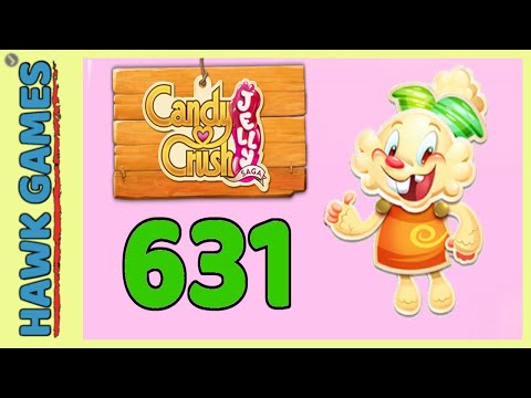 Candy Crush Jelly Saga Level 631 (Jelly mode) - 3 Stars Walkthrough, No Boosters
