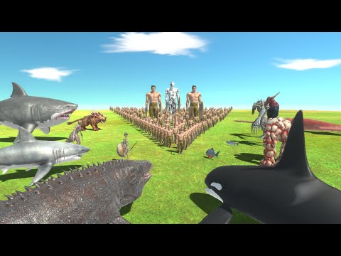 Aquatics vs Infernals In crixus The Gaul Challenge / ARBS / animal revolt battle simulator