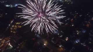 Plainview fireworks finale 2016 drone PoV