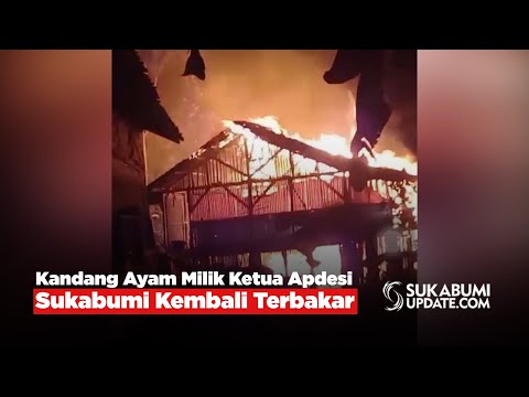 Kandang Ayam Milik Ketua Apdesi Sukabumi Kembali Terbakar