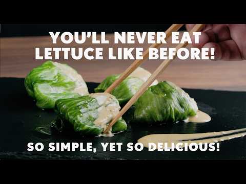 3-Min Easy Lettuce Recipe: Boil for JUST 15 Secs?! It Tastes DRAMATICALLY Better!