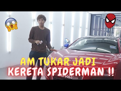 KERETA SPIDERMAN !! - TUKAR JADI BARU R8 !